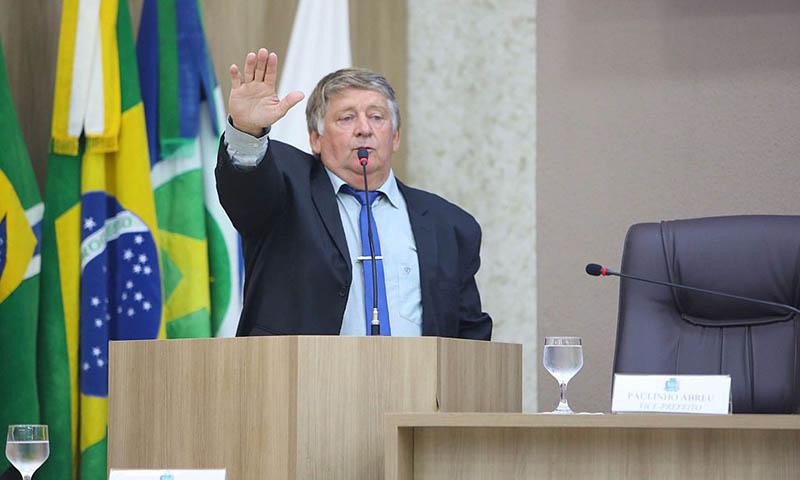 Câmara de Sinop comunica falecimento do presidente Remídio Kuntz